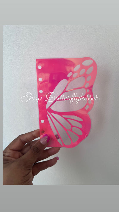 Laminated Butterfly dashboard Pocket, A6, Personal