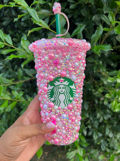 Pearl, bling mix Starbucks cup