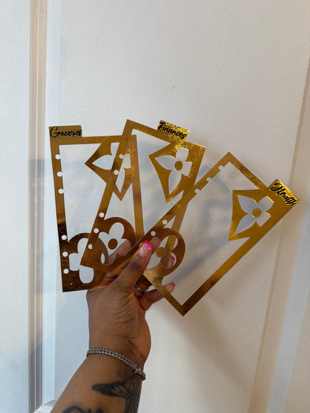 Custom Planner Top Tab Dividers/Side Tab dividers 10mil