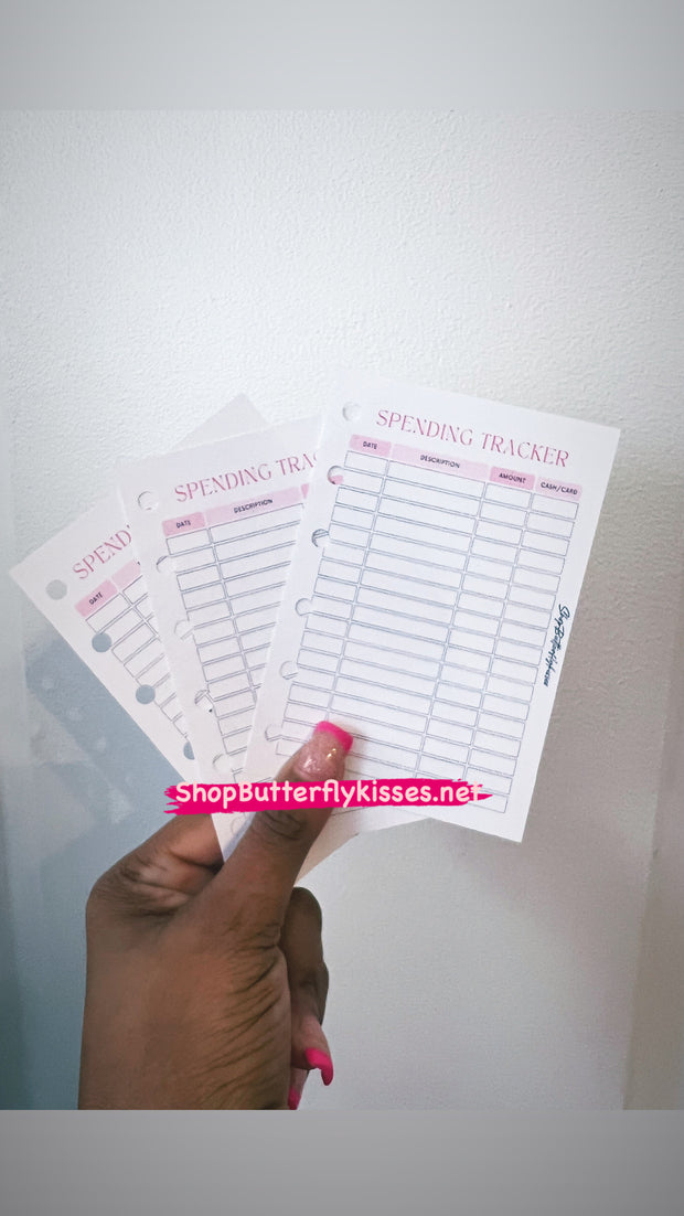 Spending Tracker sheets