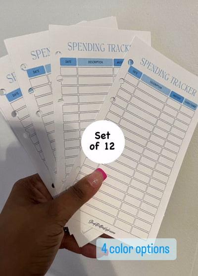 Spending Tracker sheets