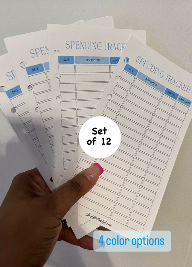 Spending Tracker sheets