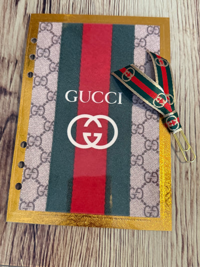 Custom dashboard with paper clip flag