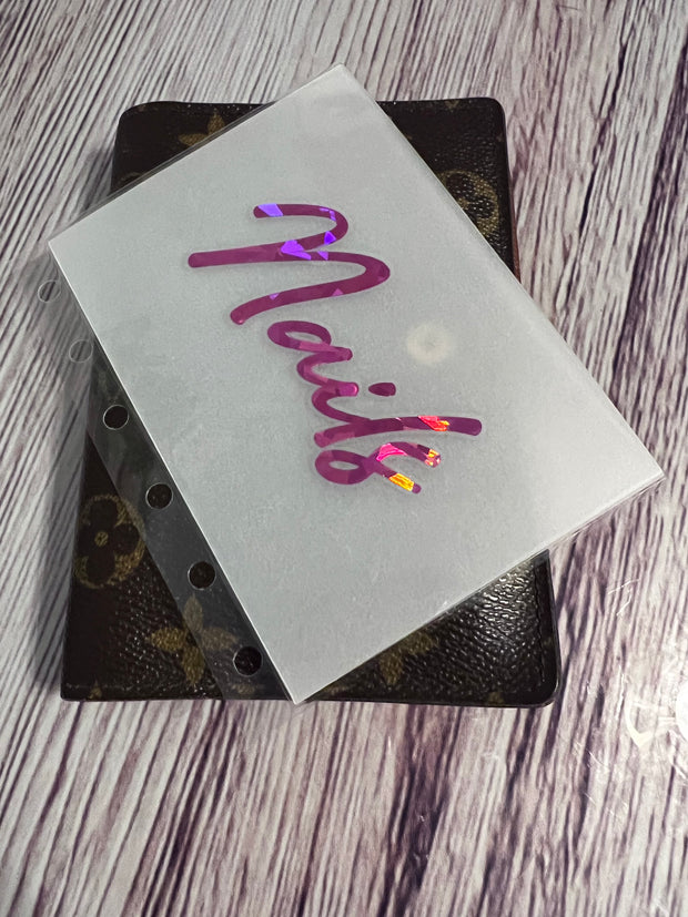 Custom Vellum Cash Envelope with savings challenge