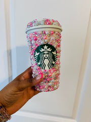 Pearl, bling mix Starbucks cup