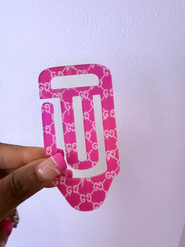 Acrylic top tab bookmark