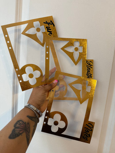 Custom Planner Top Tab Dividers/Side Tab dividers 10mil