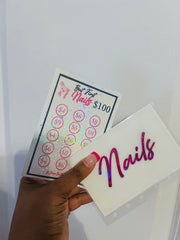 Custom Vellum Cash Envelope with savings challenge