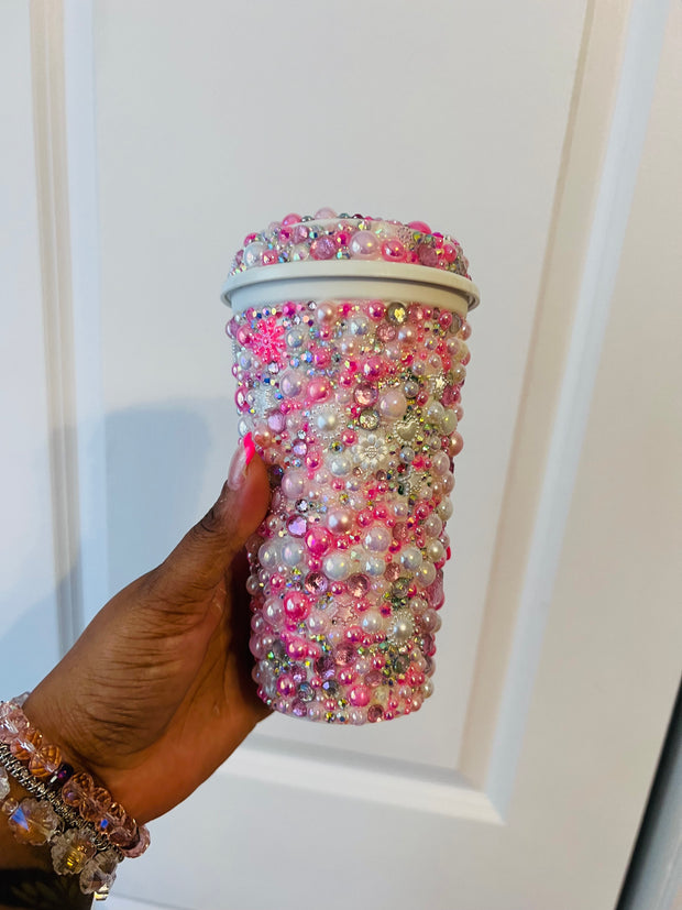 Pearl, bling mix Starbucks cup