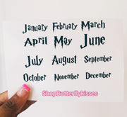 Custom Tab Labels in Harry Potter font/Harry Potter script /Bullet Journal sticker/Happy planner stickers