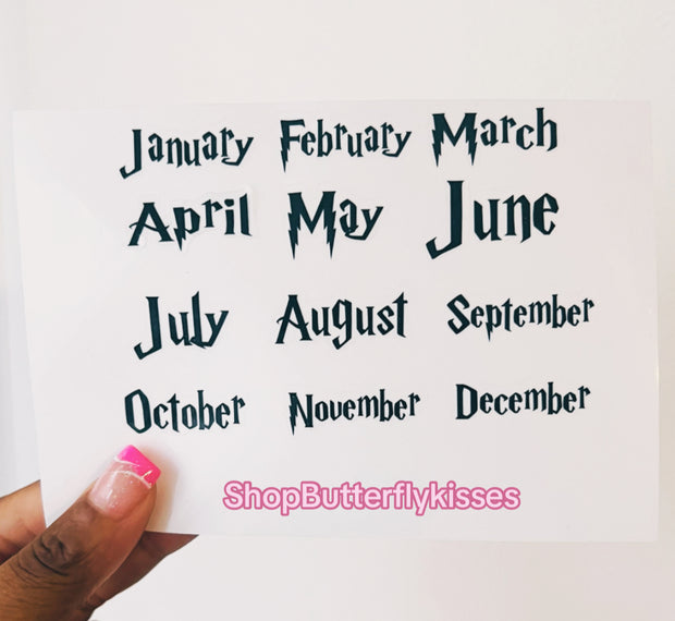 Custom Tab Labels in Harry Potter font/Harry Potter script /Bullet Journal sticker/Happy planner stickers