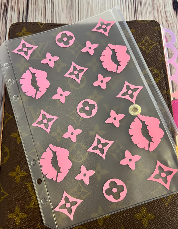 Dashboard/zipper pouch set