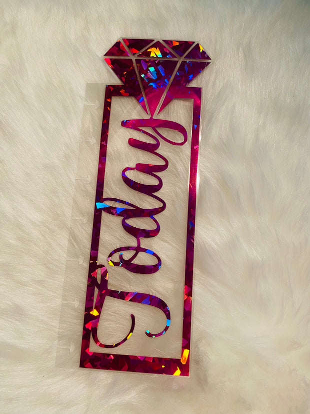 Diamond Personalized Planner Bookmark