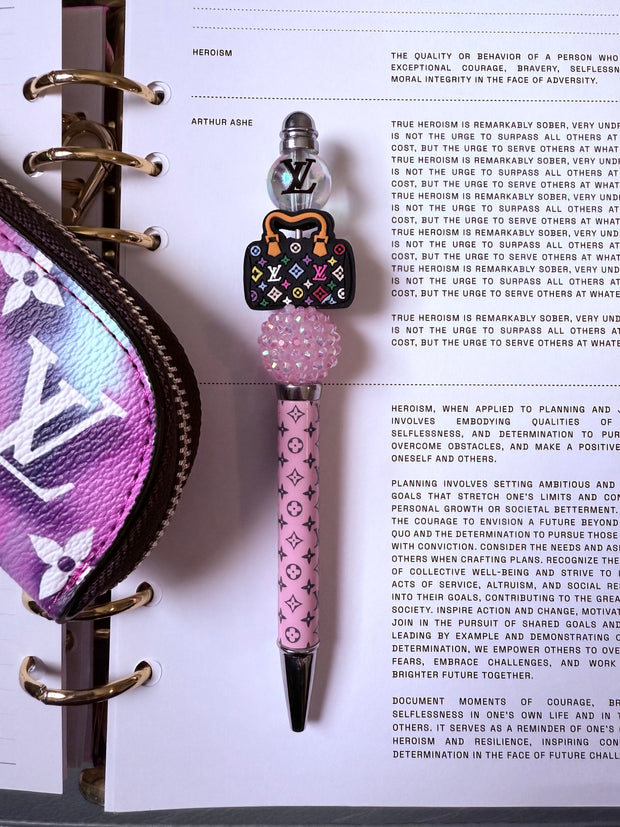 Custom Rhinestone Bead pen