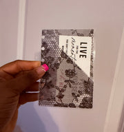 Black lace Vellum planner accessories