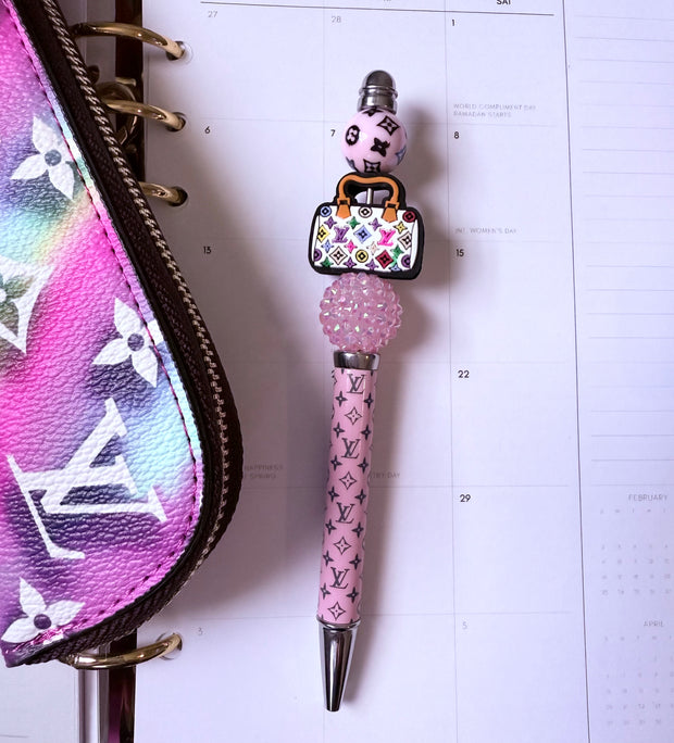 Custom Rhinestone Bead pen