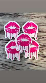 Drip Lip Diecut Sticker Set of 5