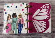 Glitter butterfly dashboard Pocket, A6, Personal