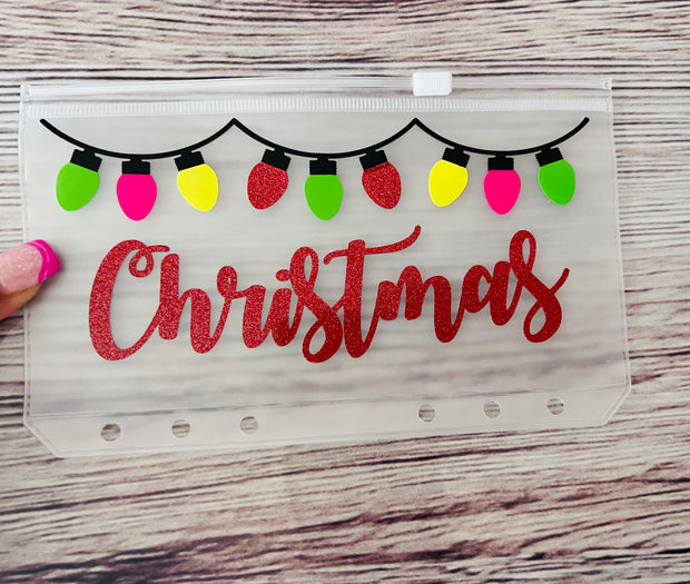 Christmas Zipper Cash Envelope