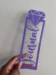 Diamond Personalized Planner Bookmark