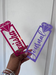 Diamond Personalized Bookmark