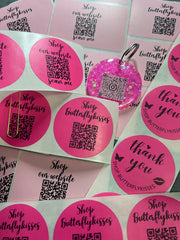 Small Business Qr Code Stickers