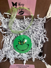 Grinch Glitter ornament