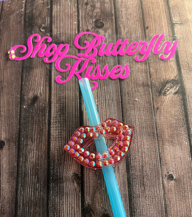 Blinged Straw Topper