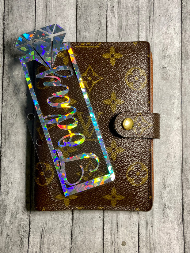 Diamond Personalized Planner Bookmark